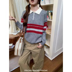 批发韩系复古百搭减龄刺绣加厚保暖开<b class='q'>衫</b>毛衣女小个子宽松百搭针织外套