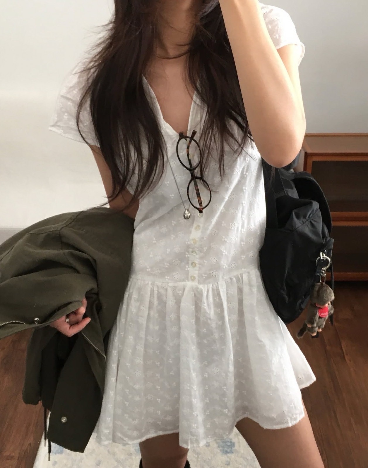 있음 선적 사이즈 업데이트 한국 chic 여름 새로운 레이스 자수 스택 가져 가라. 다용도 달콤함 드레스