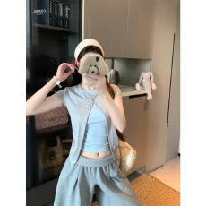 批发假两件短袖T恤女<b class='q'>夏</b>季设计感撞色拼接修身显瘦上衣潮