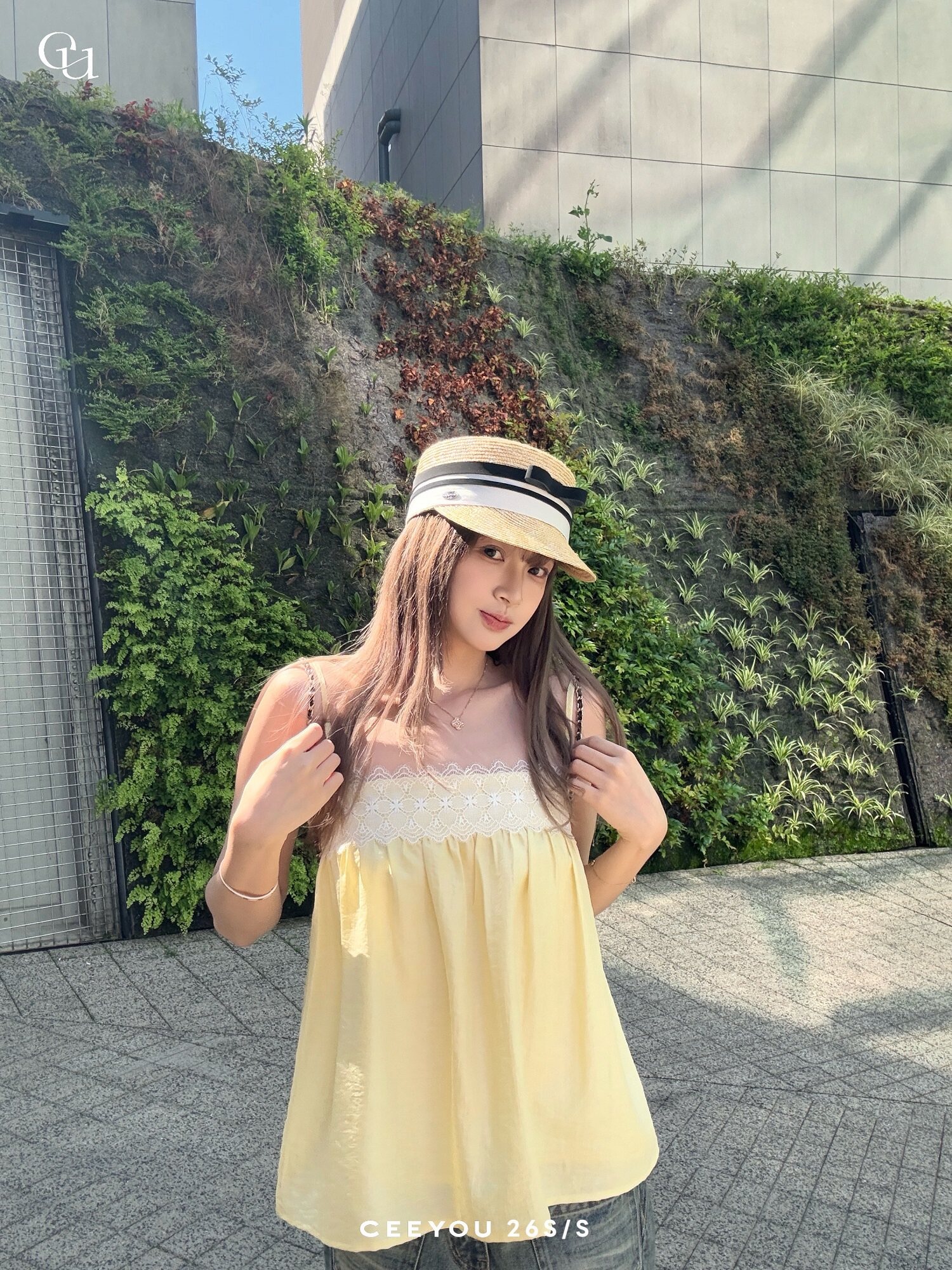 한국 면 달콤함 루즈핏 레이스 조각 슬립 맨위 여성 여름 섹시함 민소매 신선함 슬림해 보이는 품격 조끼