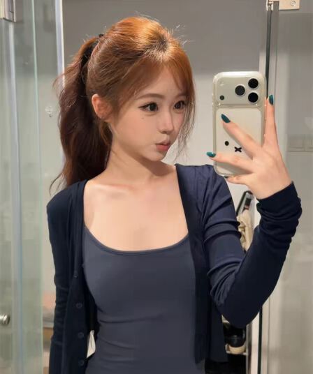 40 1 1 면 210 그램 투피스 세트 섹시함 한 부서 핫걸 바람 슬립 긴팔 세트 여성