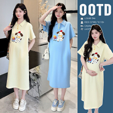 批发实拍、<b class='q'>孕妇</b><b class='q'>夏季</b><b class='q'>连衣裙</b>206新款时尚刺绣polo领洋气时髦小狗<b class='q'>连衣裙</b>