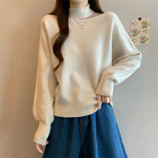 批发实拍实价 新款设计感斜肩挂脖<b class='q'>毛</b>衣针织<b class='q'>衫</b>