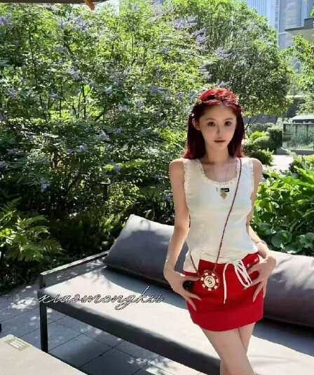 첨부 된 의류 m 반 스커트 세트 원본 표준