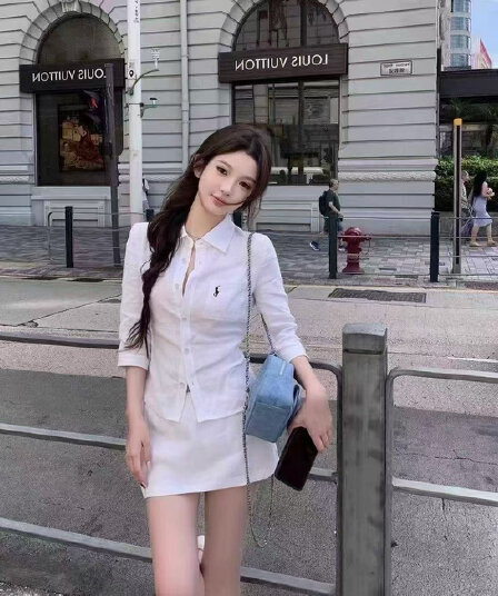 면 린넨 투피스 세트 세트 원본 표준