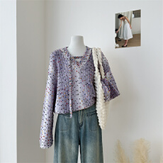 2025秋冬季新款韩版时尚百搭显瘦设计感女休闲长袖上衣洋气毛衣