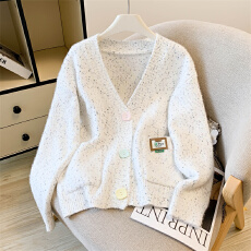 批发加厚毛衣外套女秋冬2025年新款女士<b class='q'>外</b><b class='q'>搭</b>洋气雪尼尔针织<b class='q'>开衫</b>女