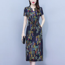 批发真丝桑蚕丝<b class='q'>连衣裙</b>女夏2026新款杭州大品牌<b class='q'>高端</b>洋气质妈妈旗袍裙子