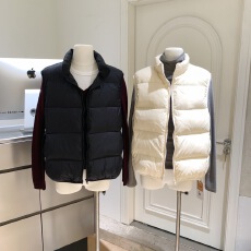 批发蘑糯糯 同款奶黄/黑色休闲宽松百搭保暖羽绒马甲上衣