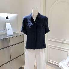 批发jaja夏日莱赛尔砂洗雾感肌理休闲工装复古Western<b class='q'>衬衫</b> SH050011