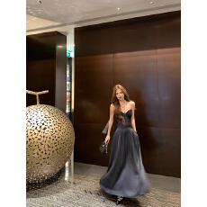 批发实拍实价  性感纯欲蕾丝连体<b class='q'>抹胸</b>吊带高腰立体长款伞裙醋酸裤套装