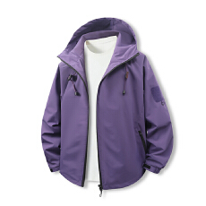 批发秋季美式工装复古国潮牌冲锋衣男女<b class='q'>春</b>秋户外登山防风防雨情侣款上