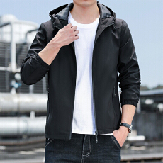 批发2025春秋季新款连帽<b class='q'>夹克</b>修身外套男女学生情侣韩版潮流休闲上衣