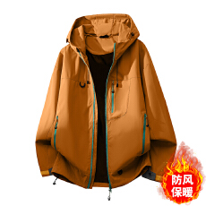 批发<b class='q'>工厂</b>直销26年秋季新款多色连帽防风防水冲锋衣夹克外套男女款