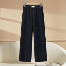 批发妈妈阔腿裤秋冬款宽松休闲直筒裤<b class='q'>中老年</b><b class='q'>女裤</b>保暖休闲长裤加绒加厚