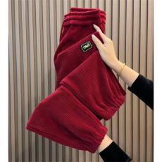 批发欧货爆款百搭灯芯绒高腰显瘦<b class='q'>哈伦裤</b>休闲九分裤时尚小个子束脚卫裤