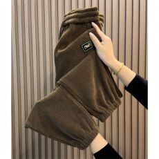 批发2026春秋新款九分<b class='q'>哈伦裤</b>女高腰显瘦休闲小个子束脚直筒休闲灯笼裤