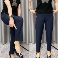 批发新款显瘦萝卜裤九分夏季薄款小个子时尚休闲<b class='q'>女</b>宽松高腰百搭<b class='q'>哈伦裤</b>