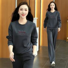 批发洋气卫衣时尚春秋季<b class='q'>运动服</b>套装女<b class='q'>新款</b>宽松薄款卫衣显瘦休闲两件套