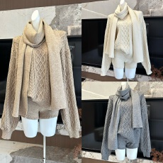 批发不冷BULENG（原cchun纯子）时髦麻花圆领毛衣冬宽松软糯慵懒风