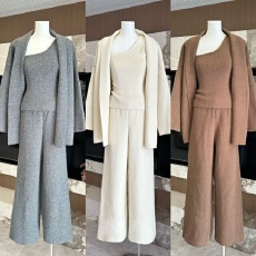 批发陈大钰秋<b class='q'>冬</b>穿搭一整套毛衣套装女中长款开衫外套高级感针织三件套