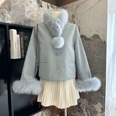 批发冬日告白诗/2025年冬季爆款狐狸毛皮草新款外套女鹅绒内胆年轻款