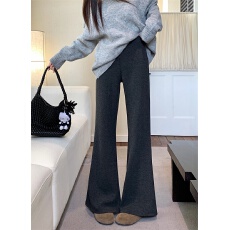 批发实拍实价 加绒加厚高腰显瘦修身百搭<b class='q'>提</b><b class='q'>臀</b>微喇叭垂感运动休闲<b class='q'>裤</b>