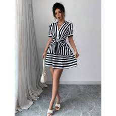 批发ebay亚马逊wish<b class='q'>欧美</b>跨境外贸女装夏季宽松短袖<b class='q'>连衣裙</b>