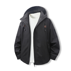 批发秋季美式工装复古国潮牌冲锋衣男女<b class='q'>春</b>秋户外登山防风防雨情侣款上