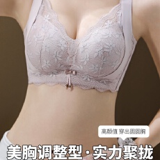 批发山茶花内衣性感提拉美背胸型显大甜美风<b class='q'>文胸</b>银蓝夏季聚拢小胸女士
