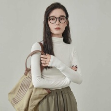 批发纯色半高领打底衫女2025新款秋季设计感小众长袖针织衫