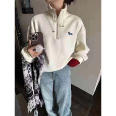 批发2025秋装新品女装韩版时尚立领套头长袖卫衣设计感字母百搭衣