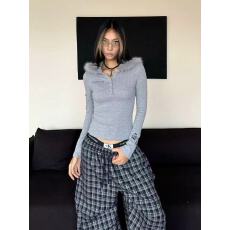 批发美式复古<b class='q'>街头</b>辣妹风毛领连帽长袖卫衣保暖上衣短款外穿