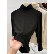 批发高领加绒<b class='q'>打底衫</b>女磨毛加厚内搭2025冬季<b class='q'>新款</b>软糯保暖紧身上衣