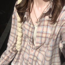 批发2026夏季新款格子衬衫女叠穿单穿宽松遮肉显瘦<b class='q'>长袖</b>衬衣<b class='q'>防晒衫</b>外穿