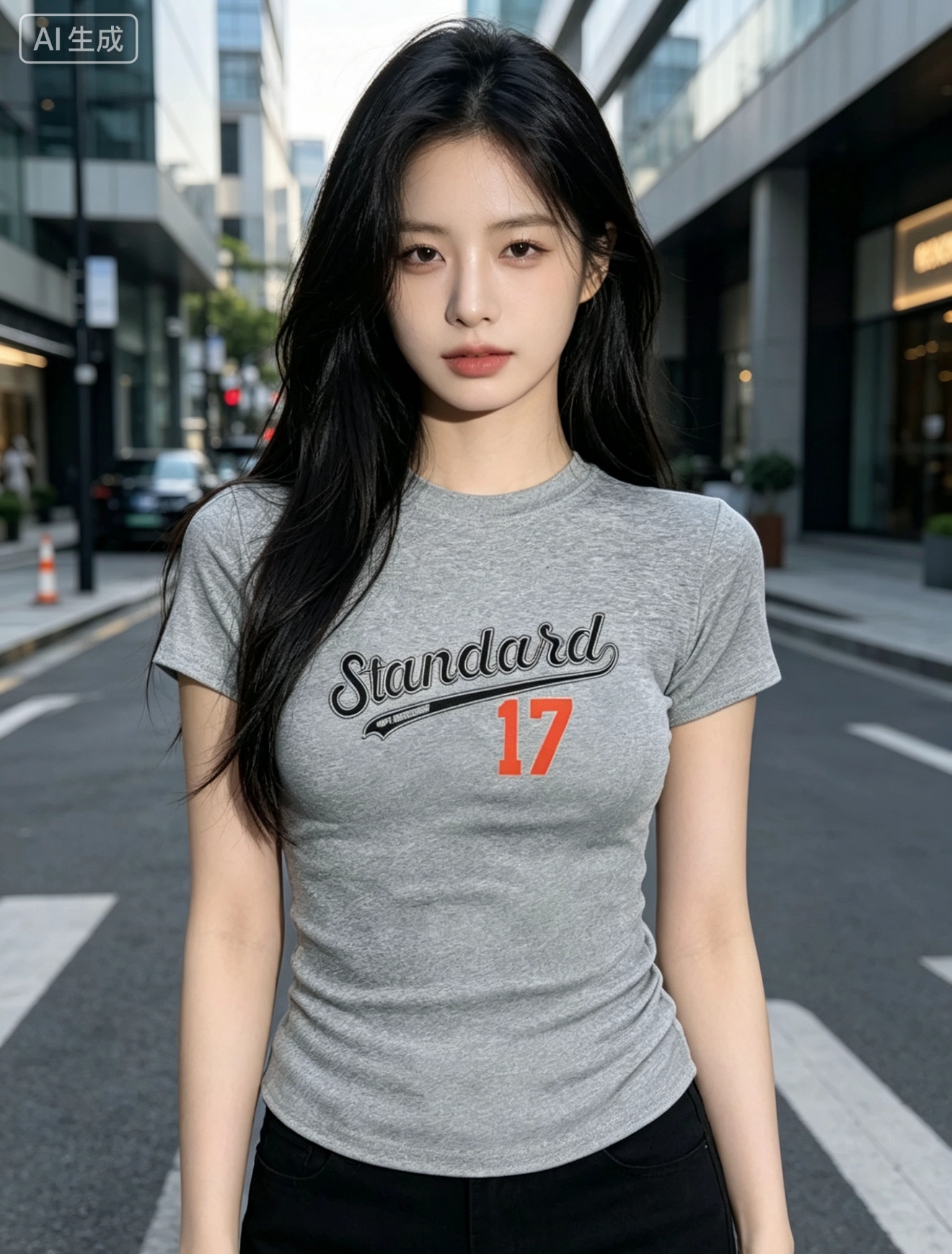 2026 여름 핫걸 알파벳 몸매 가꾸기 슬림해 보이는 쇼트 스타일 긍정적 인 어깨 의류 여성 아메리칸 허리 수축 타이트 반팔 티셔츠