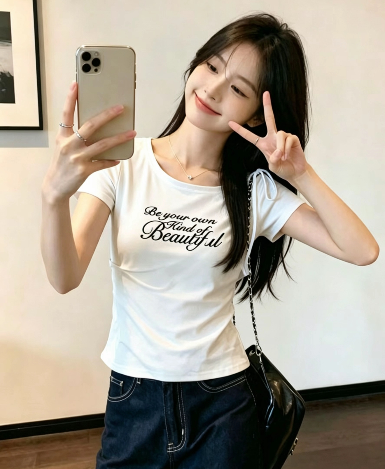 순수한 욕망 바람 페이크 레이어드 오프숄더 반팔 여성 몸매 가꾸기 슬림해 보이는 망사 패치워크 스트랩 쇼트 스타일 핫걸 다용도 티셔츠