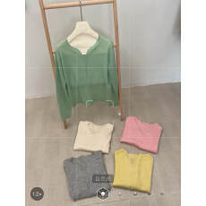 批发Beyblade韩系十三行v领花边针织开衫女<b class='q'>夏</b>季外搭薄纱防晒空调罩衫