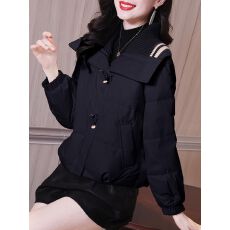 批发冬款女装2025年新款赫本独特超好看品牌小个子黑色羽绒棉服棉袄
