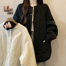 批发实拍~大码胖mm宽松冬季新款夹棉保暖棉服外套棉衣百搭显瘦上衣