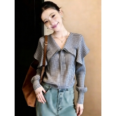 实拍~大码胖mm2026新款别致独特上衣高级感衬衫衬衣设气质休闲女