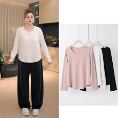 批发<b class='q'>加绒</b><b class='q'>打底衫</b>冬季时尚显瘦百搭长袖T恤