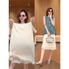 批发夏季AB面舒展松紧腰简约<b class='q'>时尚</b>百搭半身裙