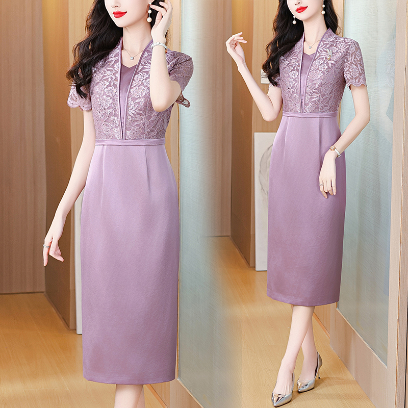 RY1889# 2026新款喜妈妈婚宴礼服高贵年轻喜婆婆装结婚改良旗袍