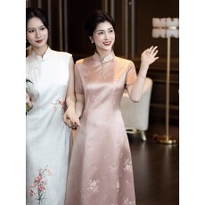 批发2026新款婚礼妈妈礼服高端大气喜婆婆婚宴装结婚改良旗袍