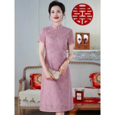批发妈妈旗袍礼服新中式高端2026年<b class='q'>新款</b>喜婆婆婚宴装高贵洋气平时可穿