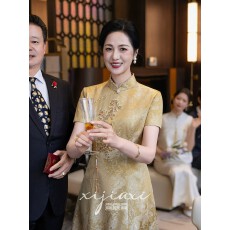 批发2026喜妈妈婚宴礼服平时可穿高级感结婚婆婆装新中式夏