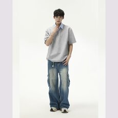 批发POLO衫男女款夏季修身舒适透气简约时尚通勤休闲日常翻领短袖上衣