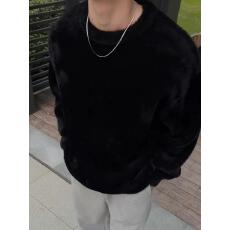 马海毛软糯毛衣男女新款冬季宽松慵懒风针织衫cleanfit内搭打底衫