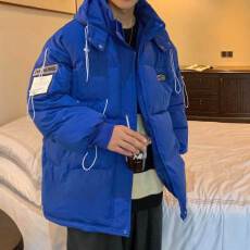 批发日系冬季棉服男女款港风宽松情侣面包服连帽加厚外套学生防寒袄子